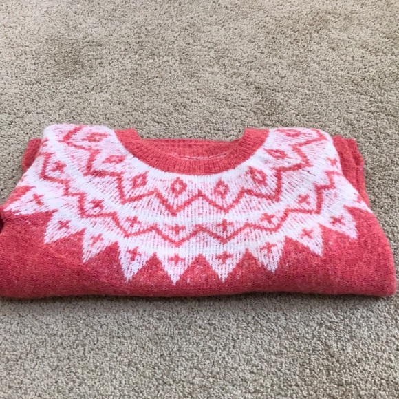 New! Sonoma medium L/S fairisle Crew sweater - Picture 8 of 8